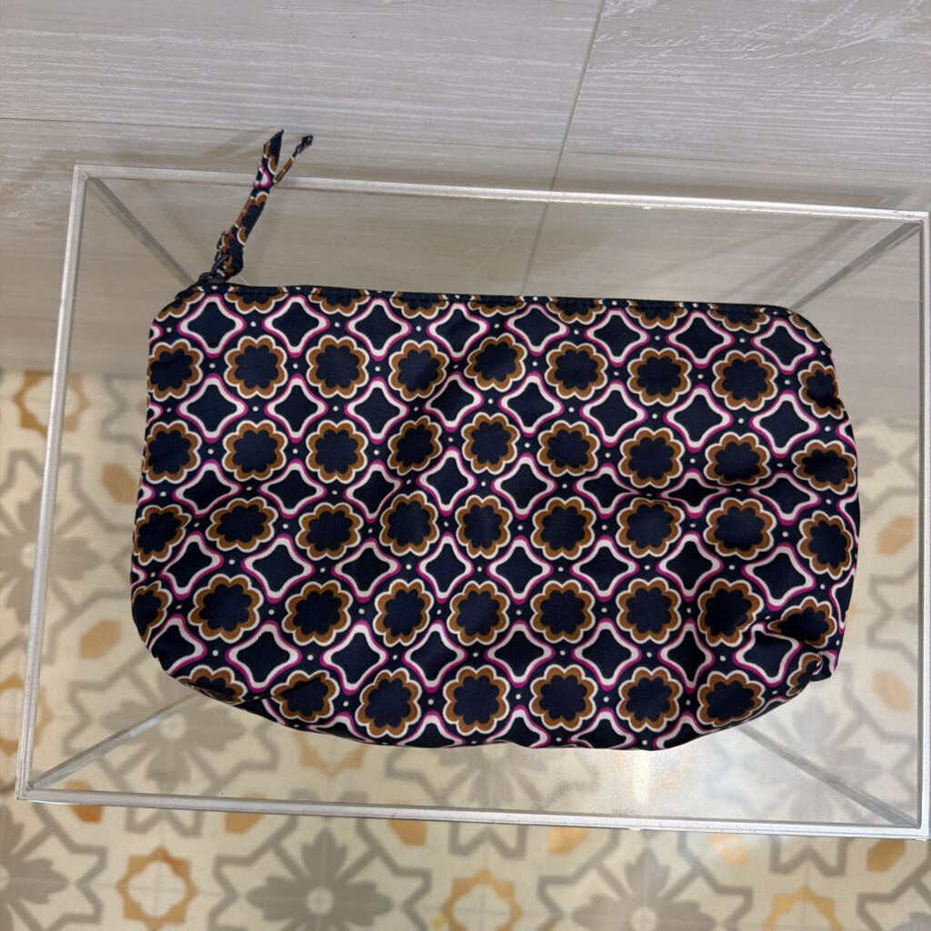 Vera Bradley Navy Print Cosmetic Bag