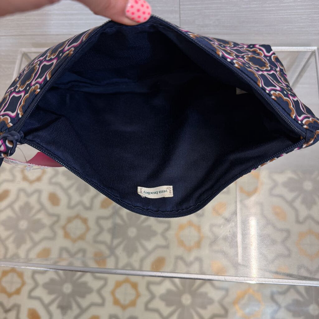 Vera Bradley Navy Print Cosmetic Bag