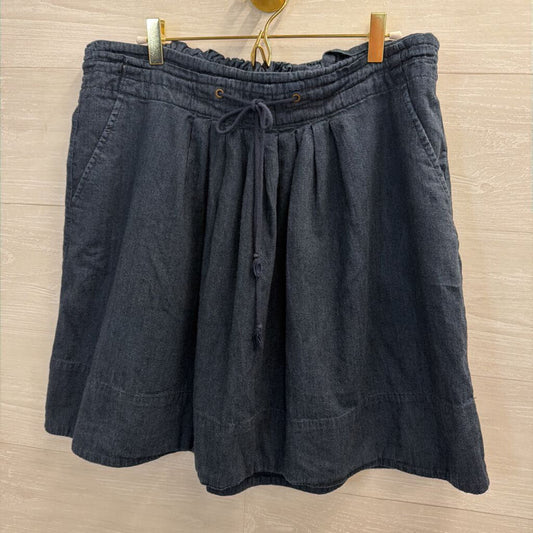 Navy Tie Waist Skirt Extra Large