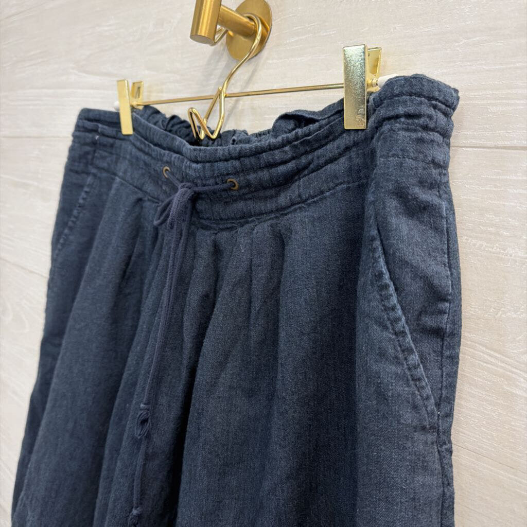 Navy Tie Waist Skirt Extra Large