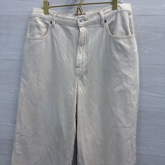Everlane Cream The Summer Wide Leg Jeans 30