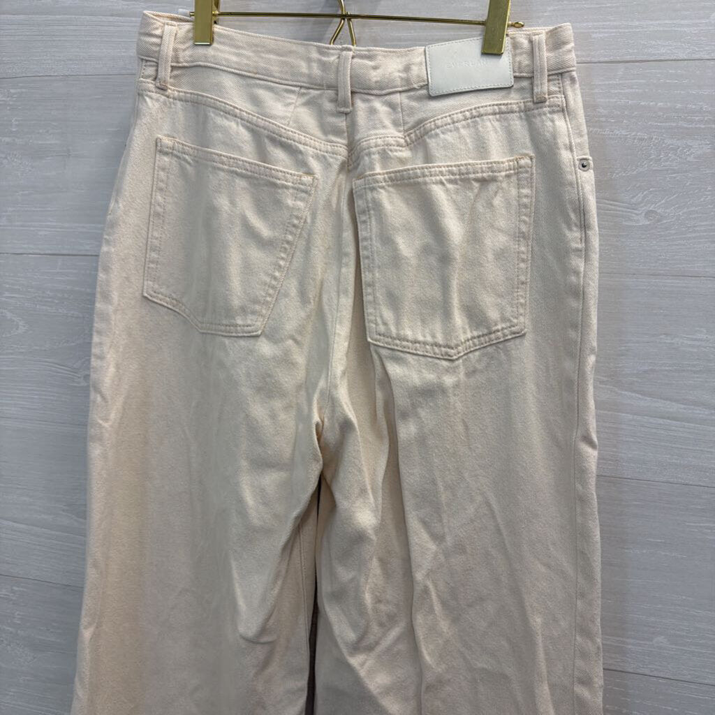 Everlane Cream The Summer Wide Leg Jeans 30