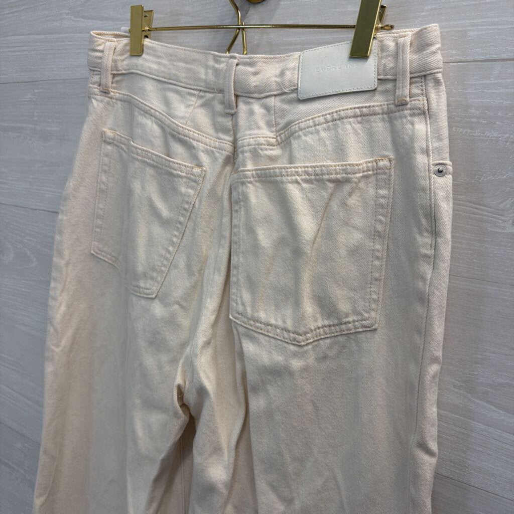 Everlane Cream The Summer Wide Leg Jeans 30