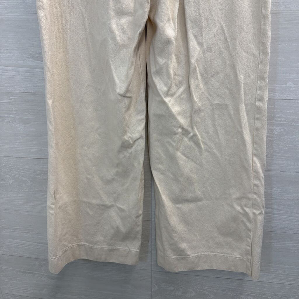 Everlane Cream The Summer Wide Leg Jeans 30