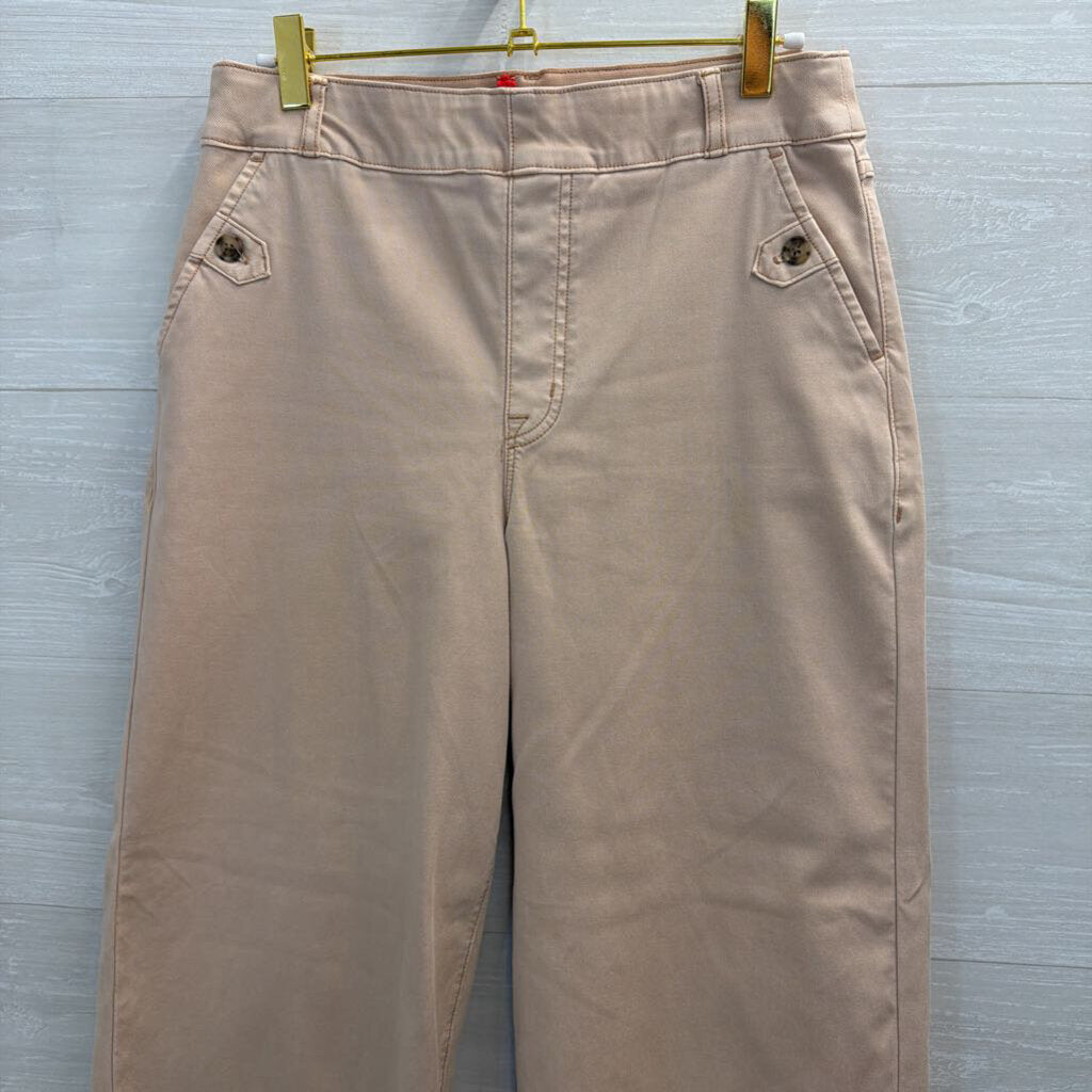 Spanx Pink Wide Leg Pull On Pants Large