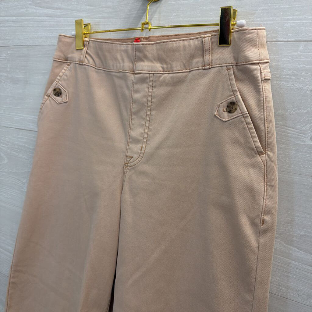 Spanx Pink Wide Leg Pull On Pants Large