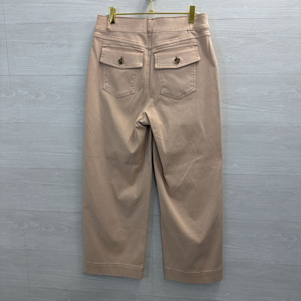 Spanx Pink Wide Leg Pull On Pants Large