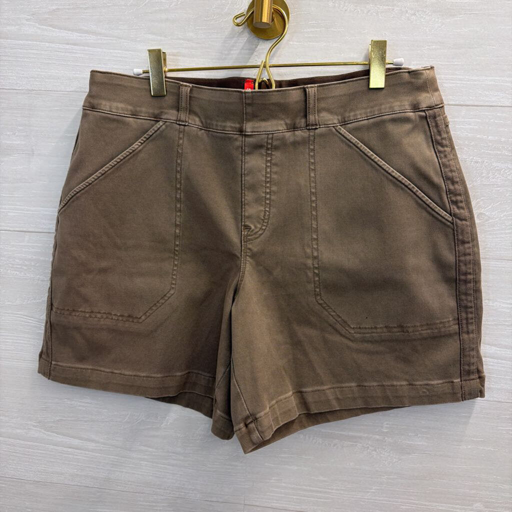 Spanx Brown Pull On Shorts Large