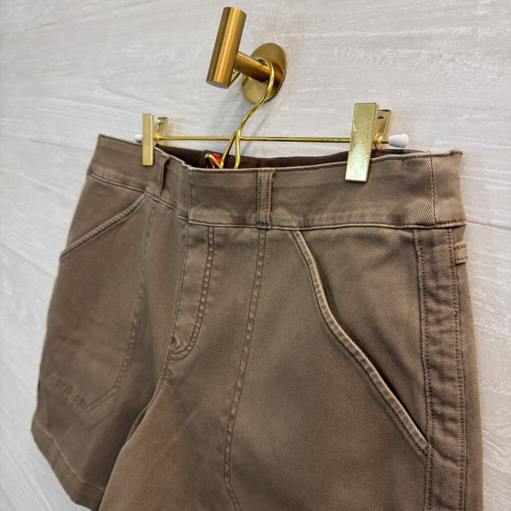 Spanx Brown Pull On Shorts Large
