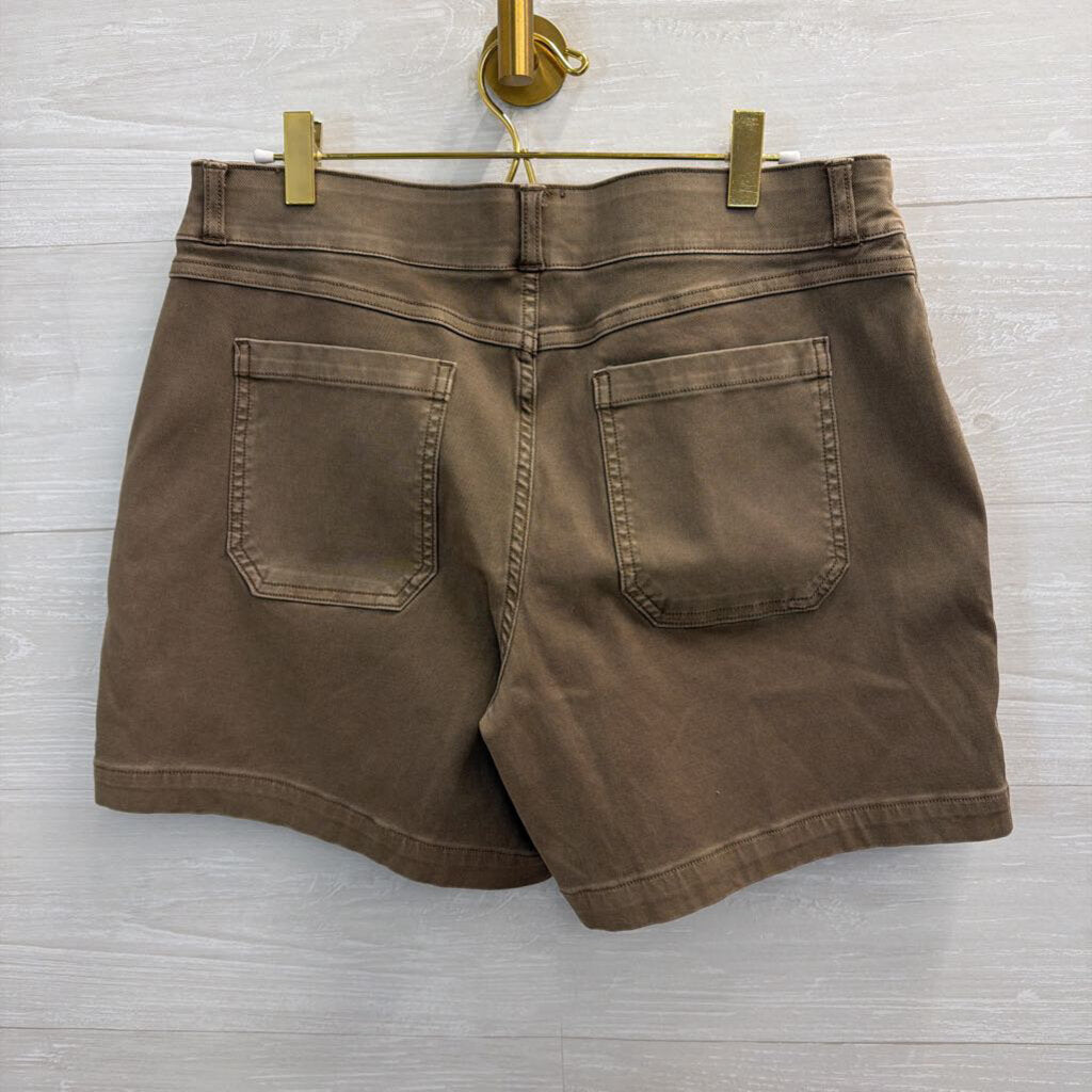 Spanx Brown Pull On Shorts Large