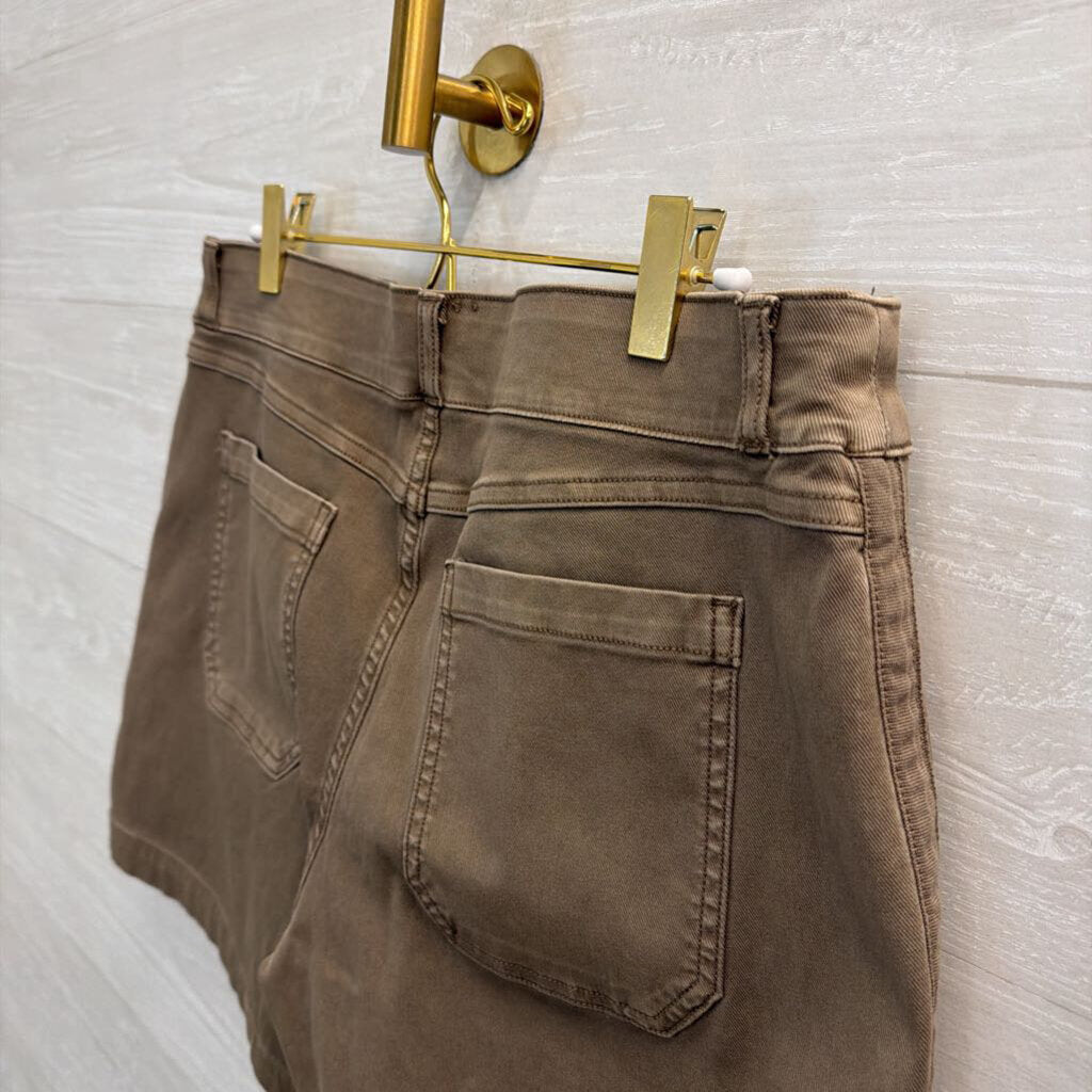 Spanx Brown Pull On Shorts Large