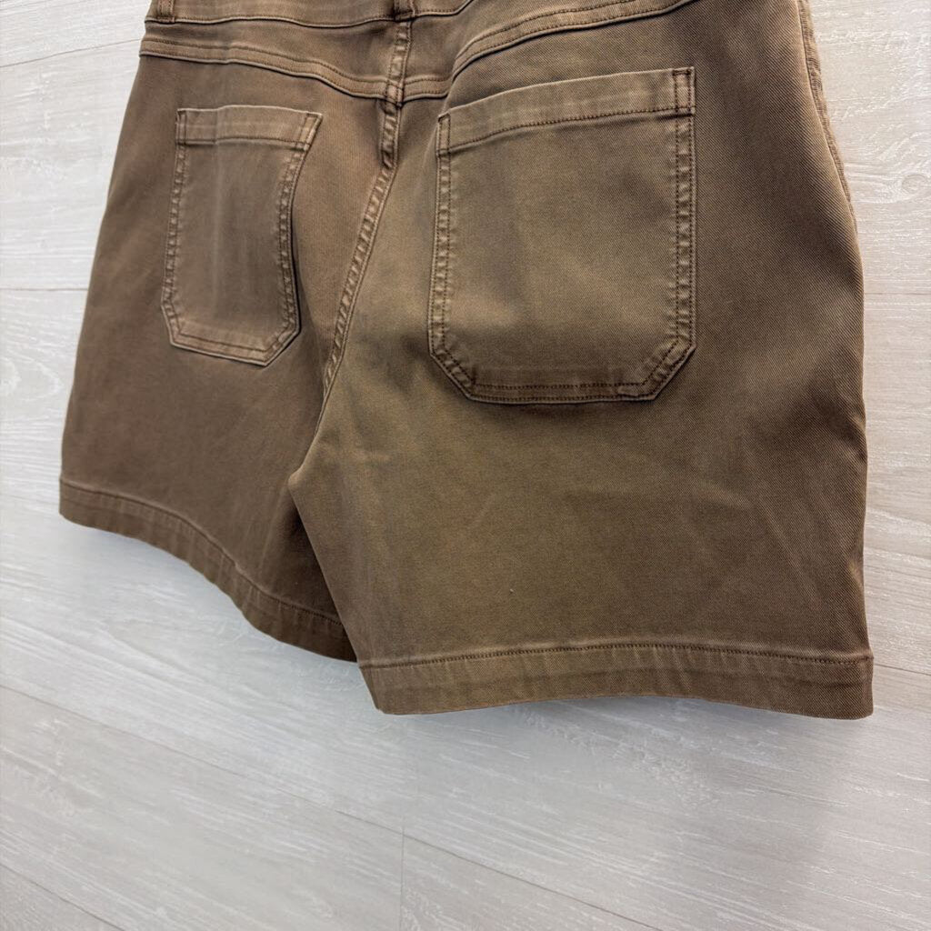 Spanx Brown Pull On Shorts Large