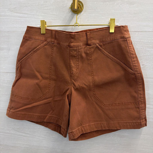 Spanx Brown Pull On Shorts Large