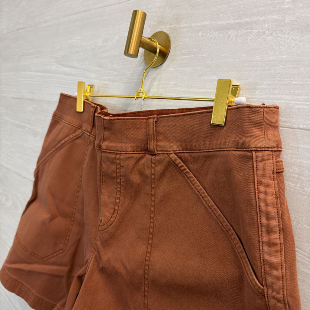 Spanx Brown Pull On Shorts Large