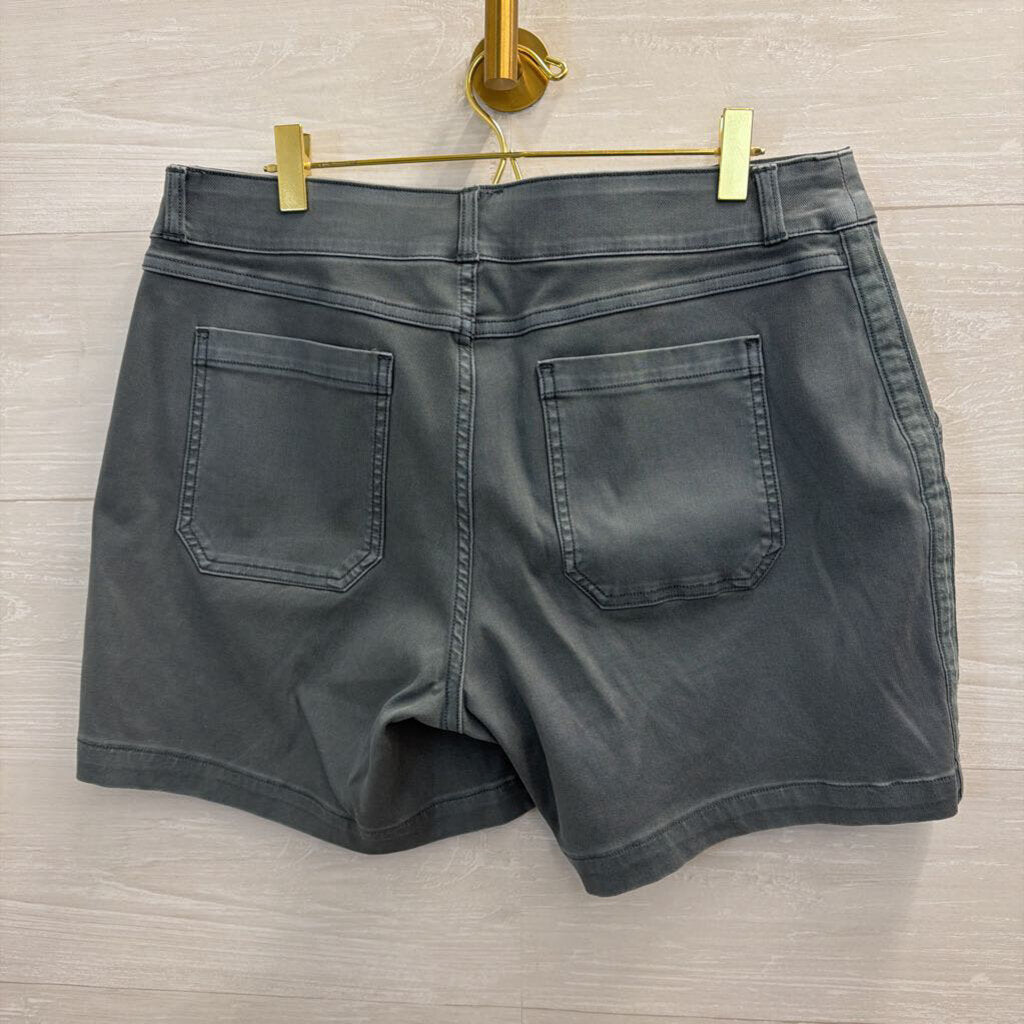 Spanx Blue Pull On Shorts Large