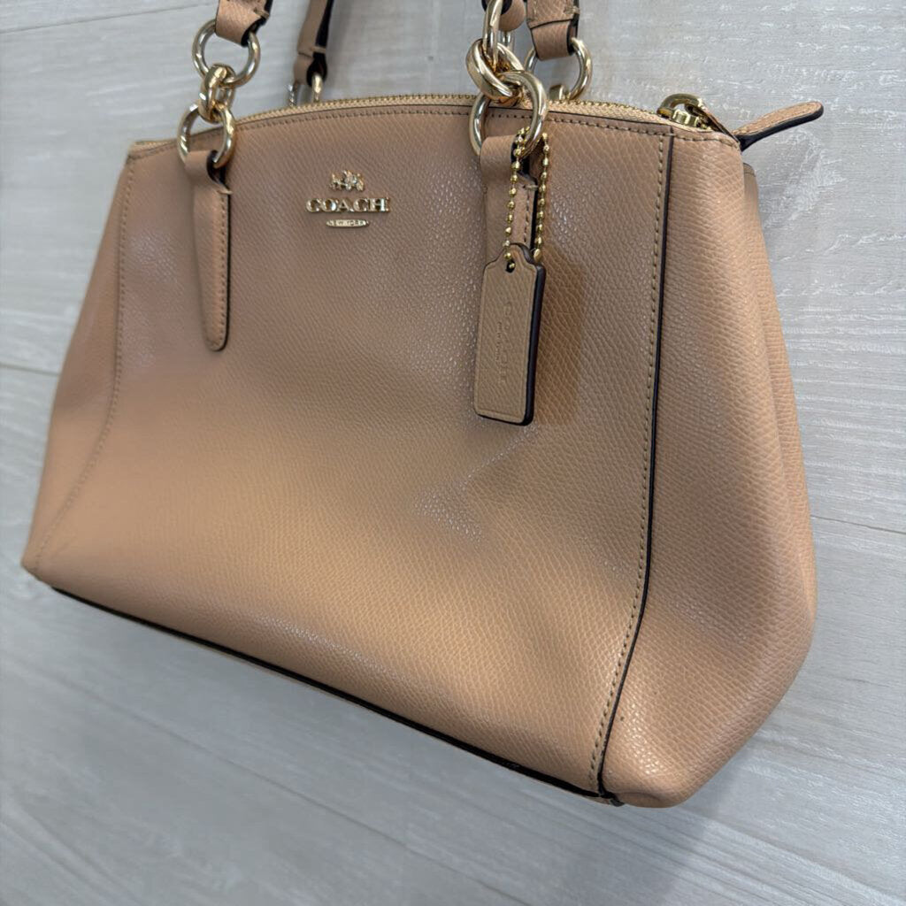 Coach Beige Mini Christie Carryall Purse