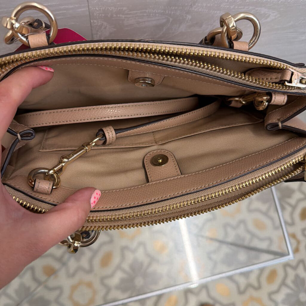Coach Beige Mini Christie Carryall Purse