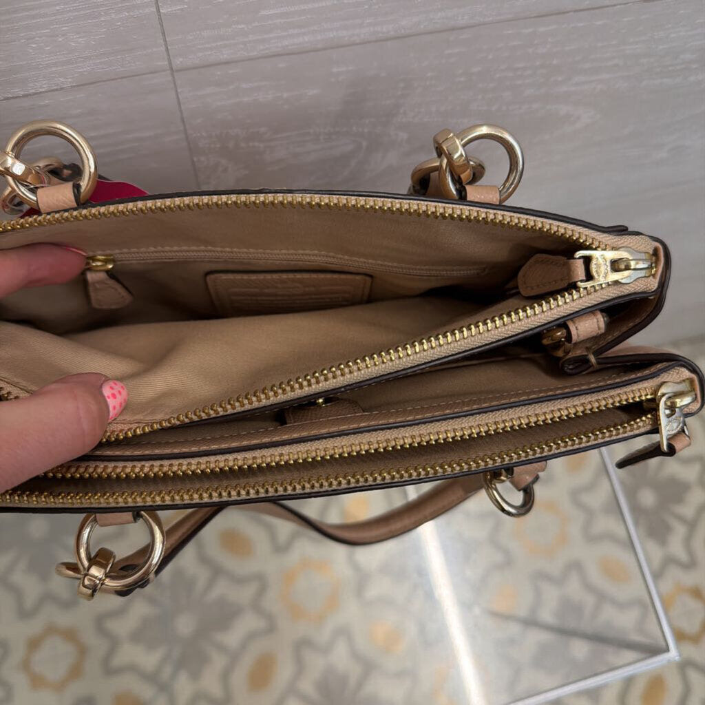 Coach Beige Mini Christie Carryall Purse