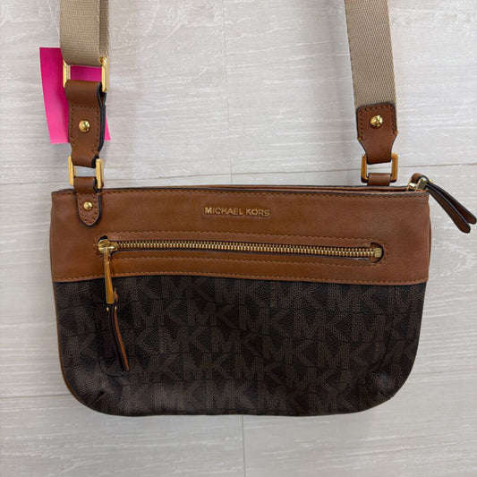 Michael Kors Brown Jet Set Sport East West Crossbody Purse