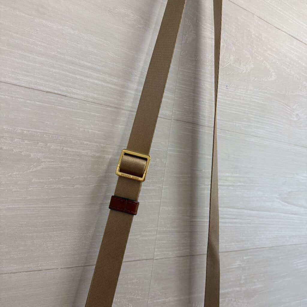 Michael Kors Brown Jet Set Sport East West Crossbody Purse