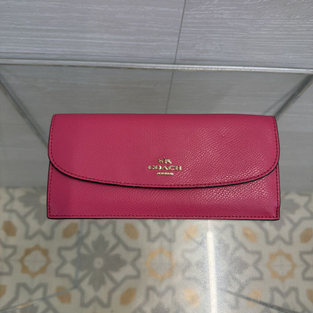 Coach Pink Slim Envelope Wallet