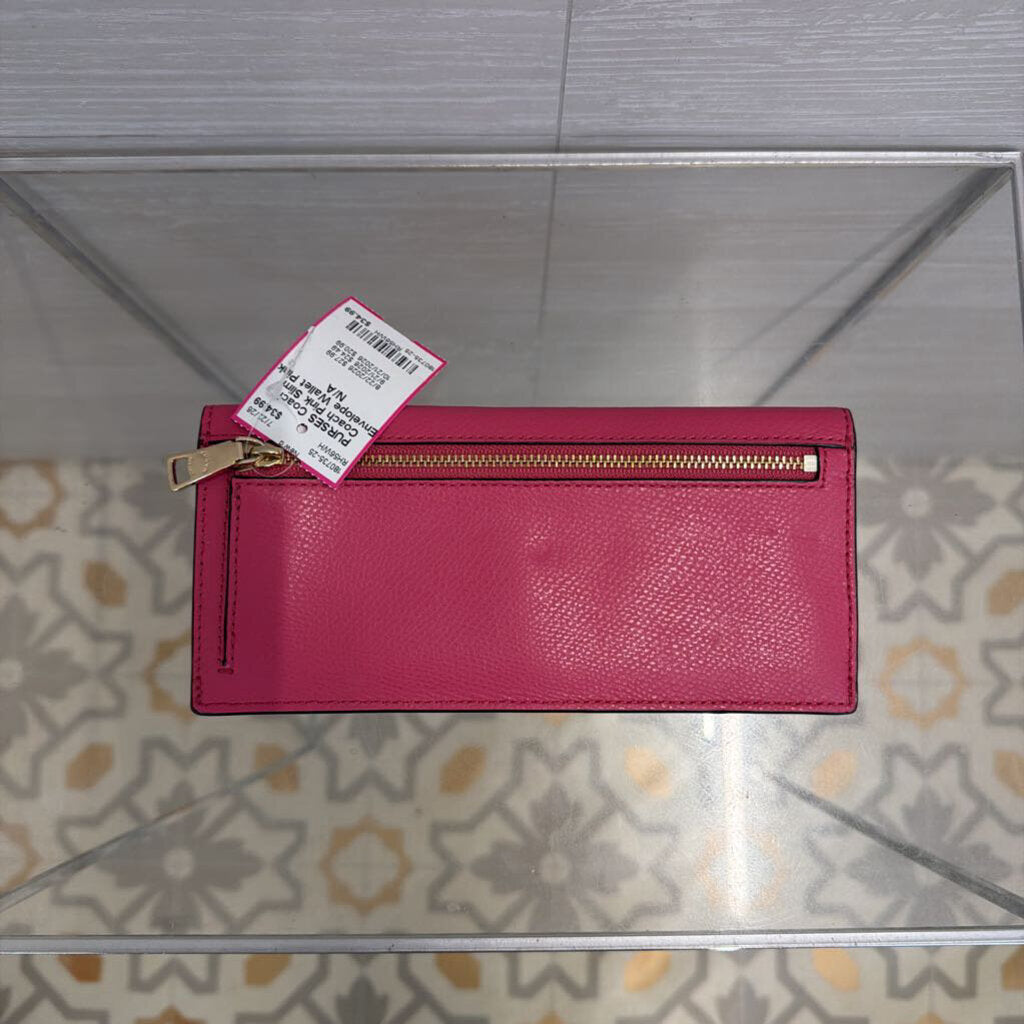 Coach Pink Slim Envelope Wallet