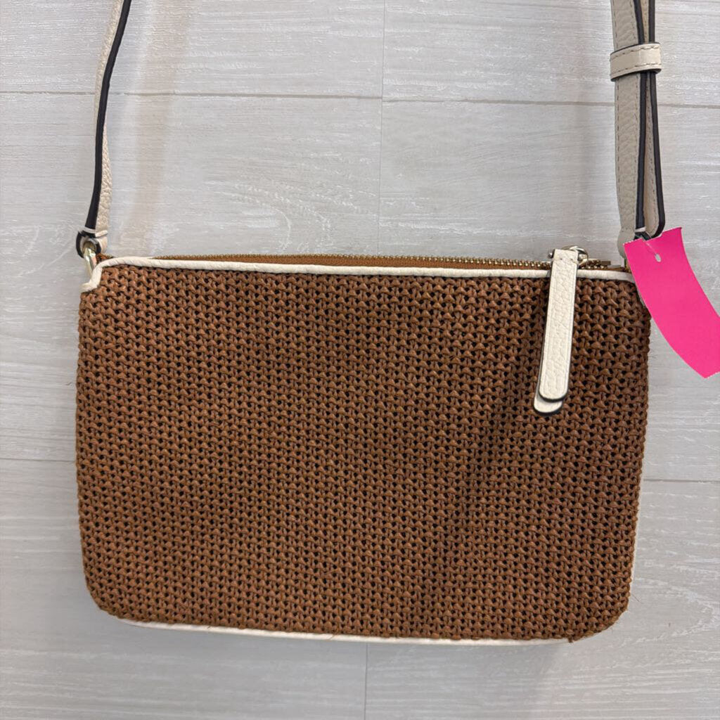 Kate Spade Jackson Straw Triple Gusset Crossbody Purse