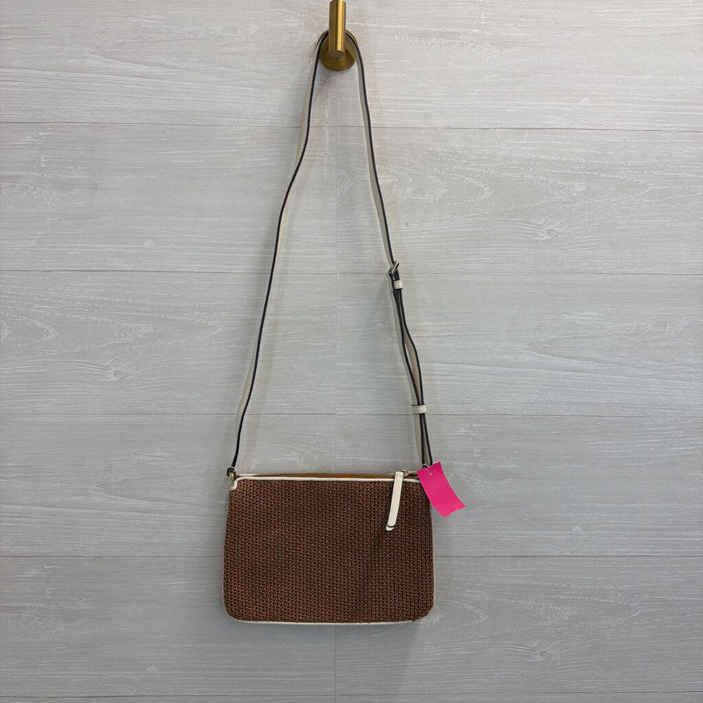 Kate Spade Jackson Straw Triple Gusset Crossbody Purse