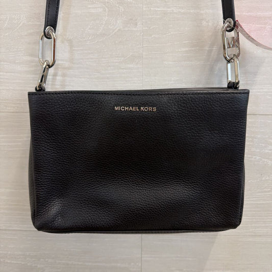 Michael Kors Black Pebbled Leather Crossbody Purse