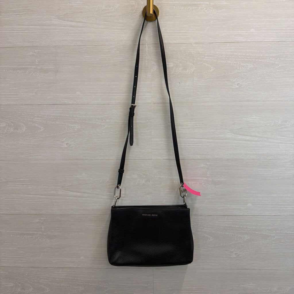 Michael Kors Black Pebbled Leather Crossbody Purse