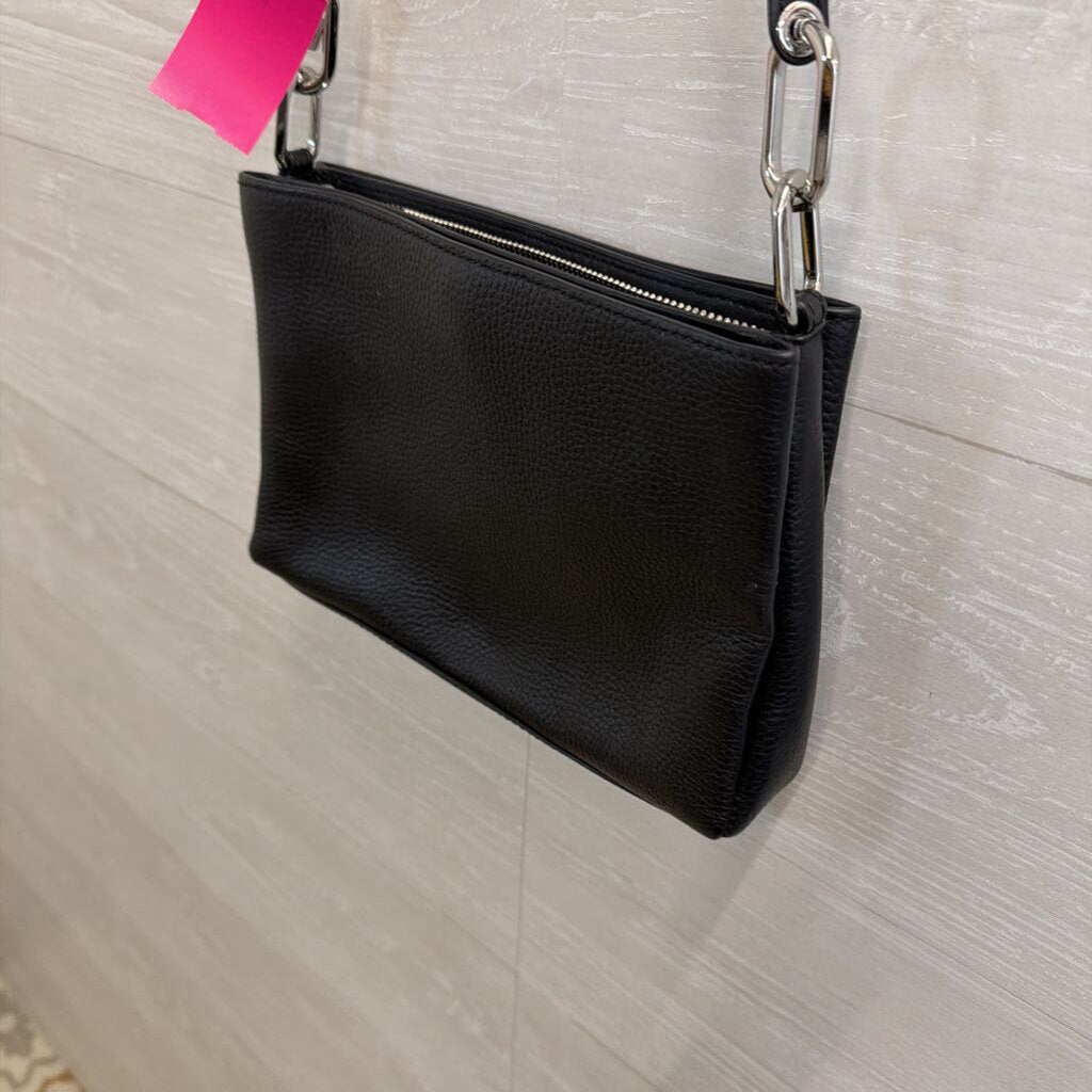 Michael Kors Black Pebbled Leather Crossbody Purse