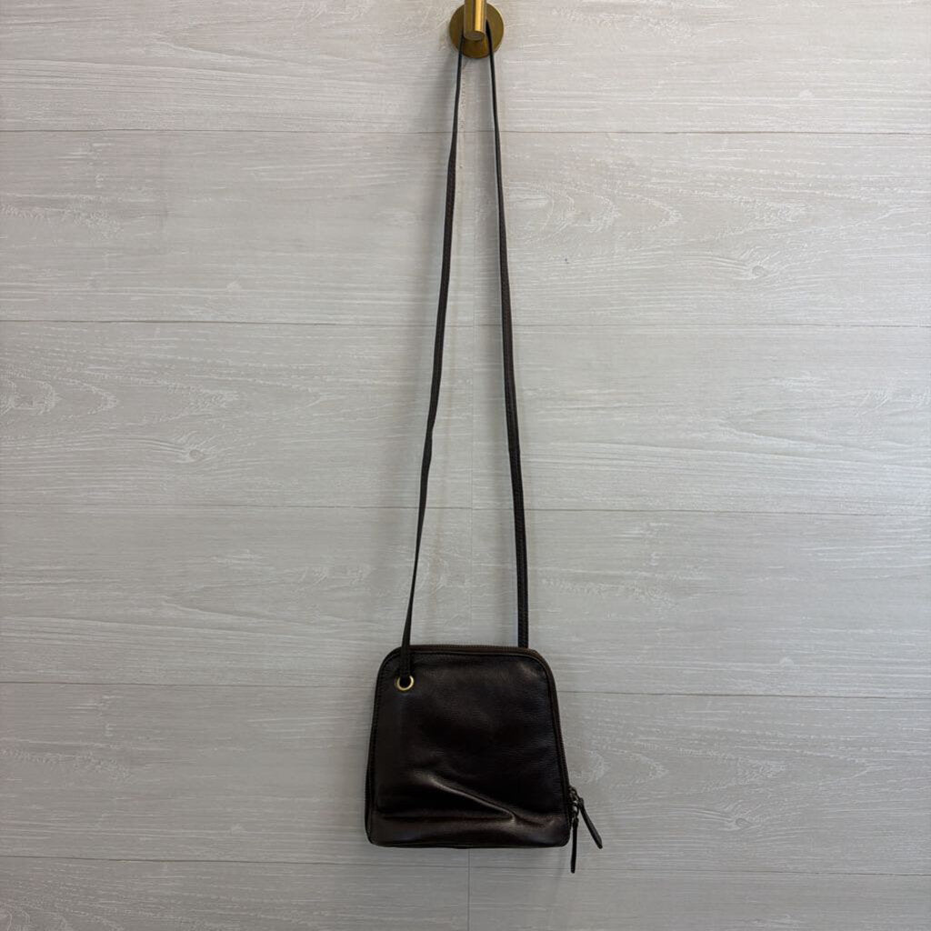 Latico Brown Leather Small Crossbody Purse