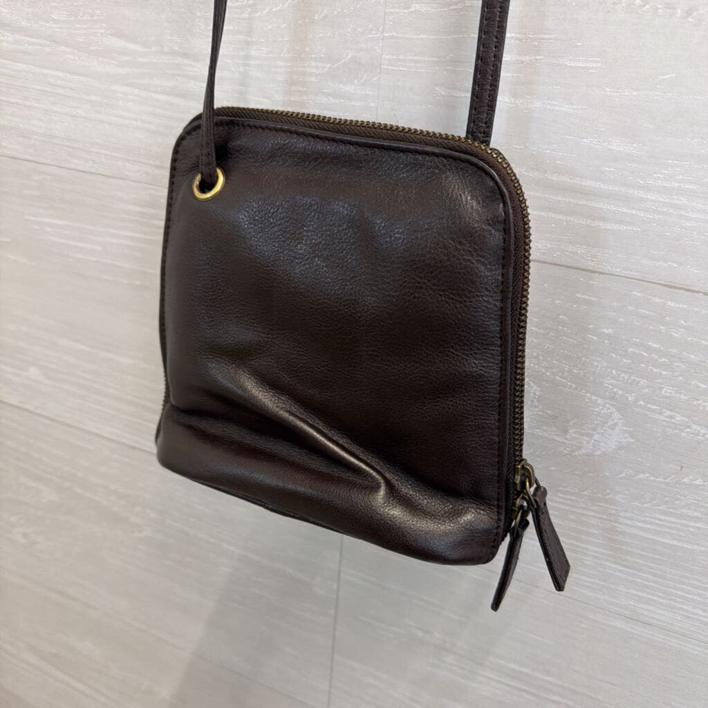 Latico Brown Leather Small Crossbody Purse