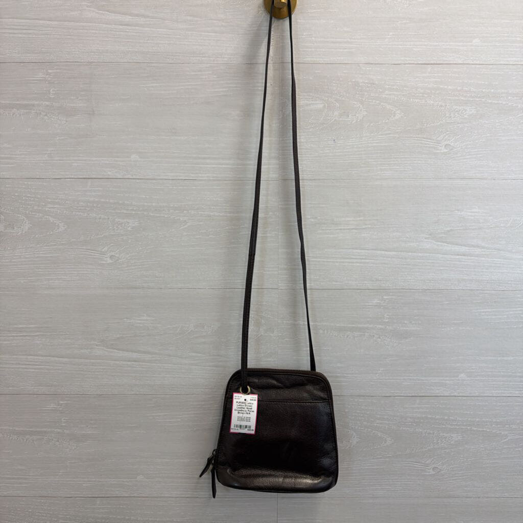 Latico Brown Leather Small Crossbody Purse