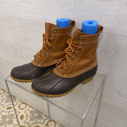 LL Bean Brown Classic Bean Boots 8