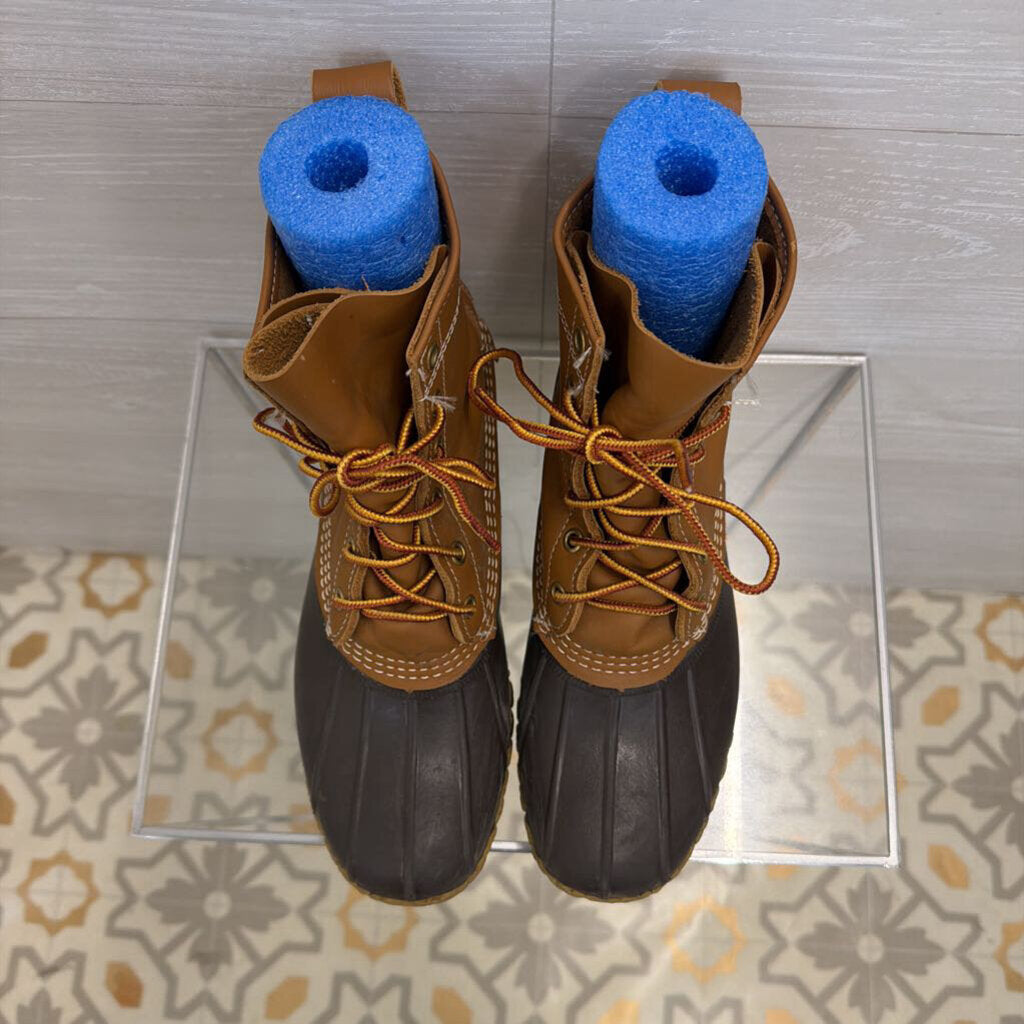 LL Bean Brown Classic Bean Boots 8