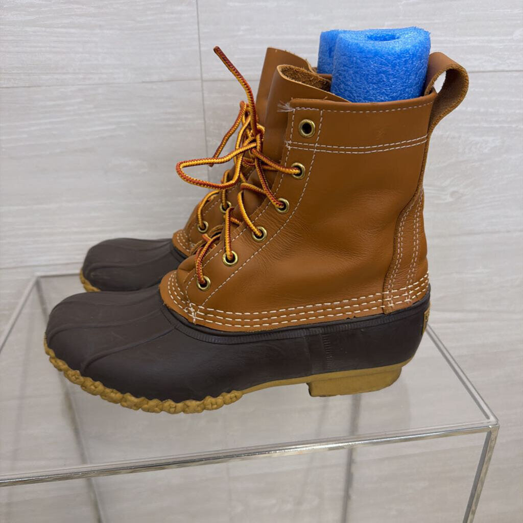 LL Bean Brown Classic Bean Boots 8