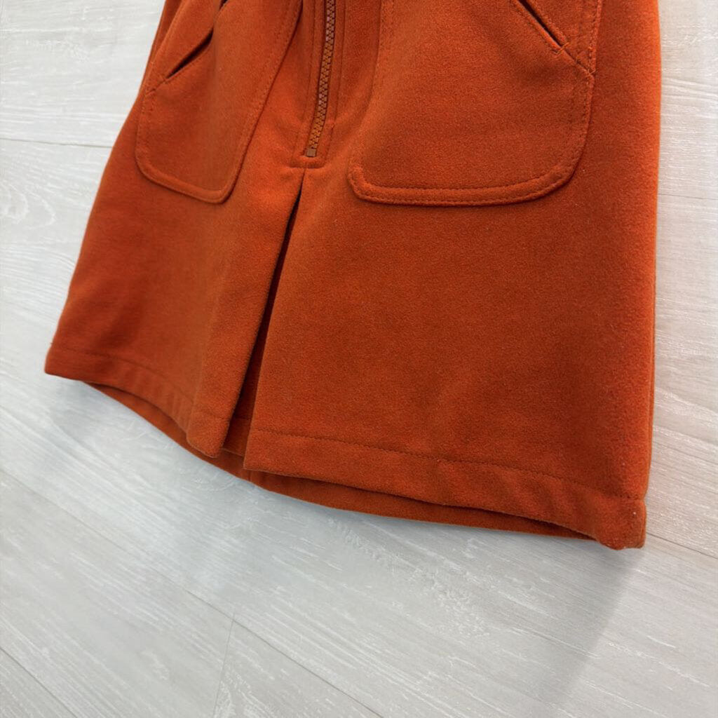 Gap Orange Front Pocket/ Zip Mini Skirt 6