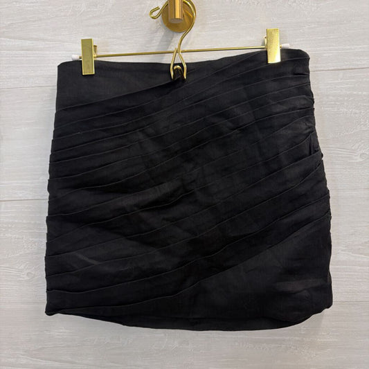 ASTR The Label Black Textured Mini Skirt Small