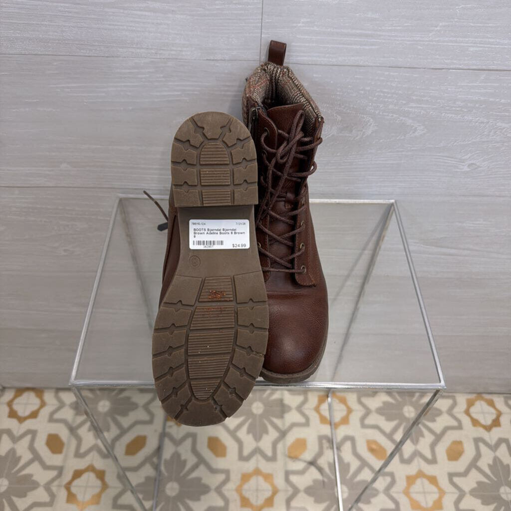 Bjorndal Brown Adeline Boots 8
