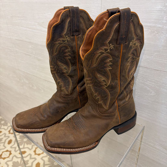 Dan Post Brown Leather Alexy Western Boots 9