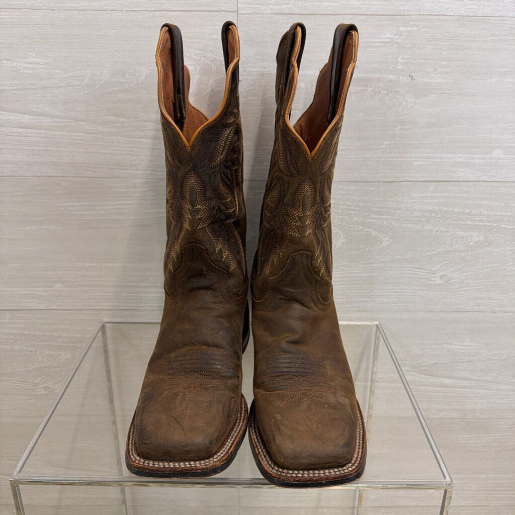 Dan Post Brown Leather Alexy Western Boots 9