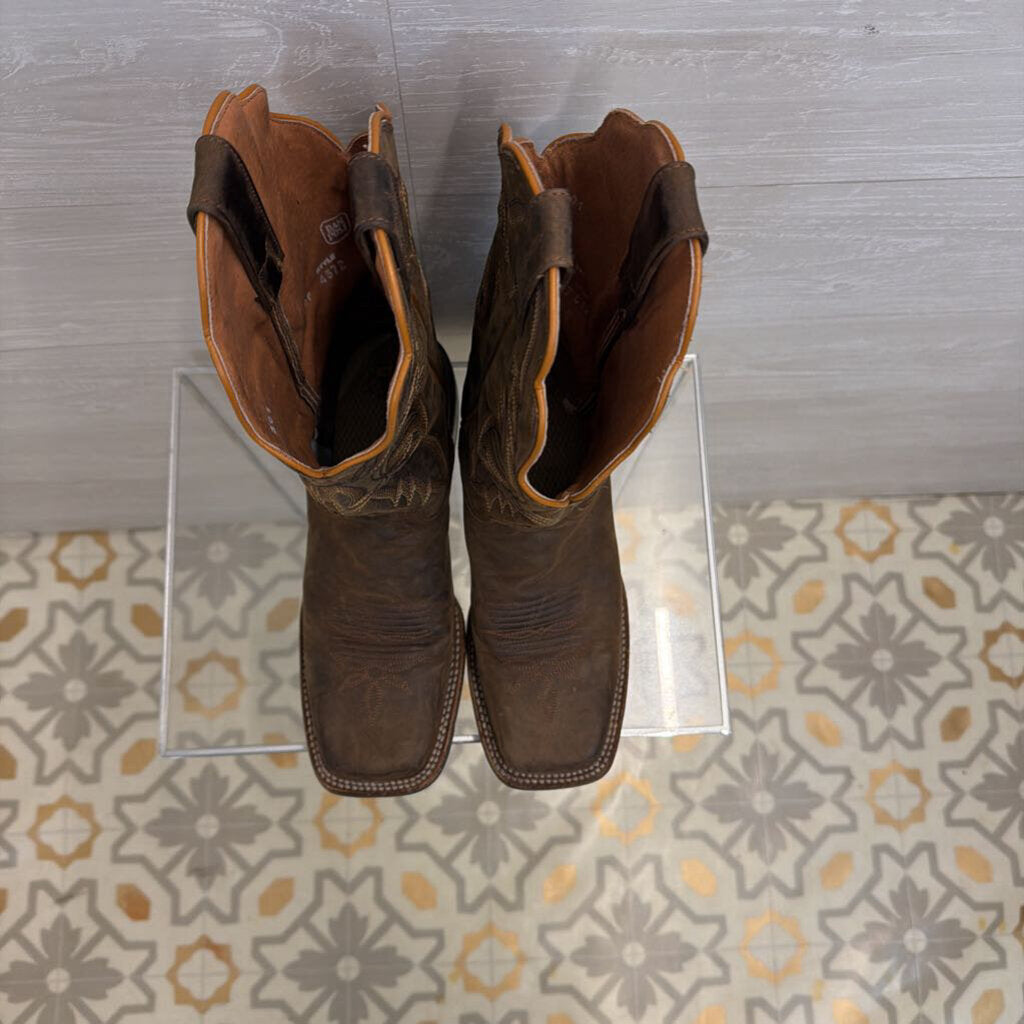 Dan Post Brown Leather Alexy Western Boots 9