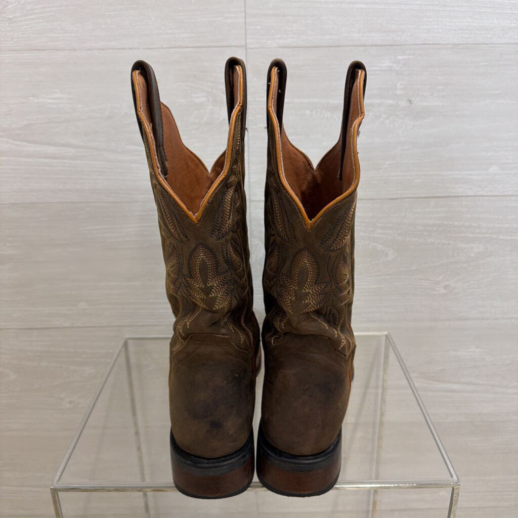 Dan Post Brown Leather Alexy Western Boots 9