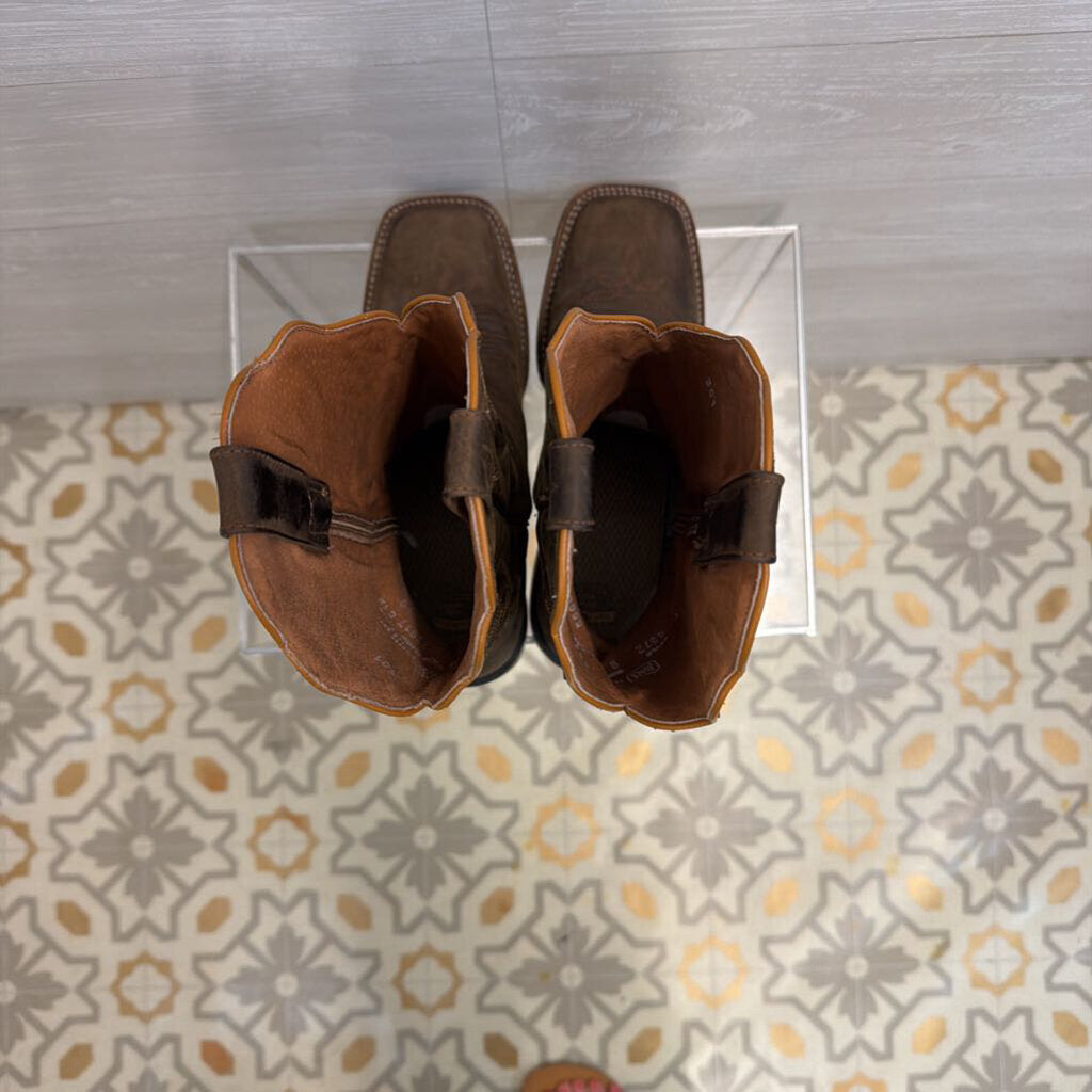 Dan Post Brown Leather Alexy Western Boots 9