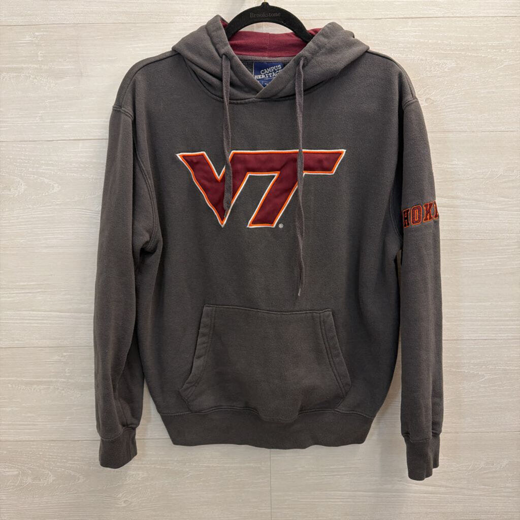 Campus Heritage Grey Virginia Tech Hoodie Small