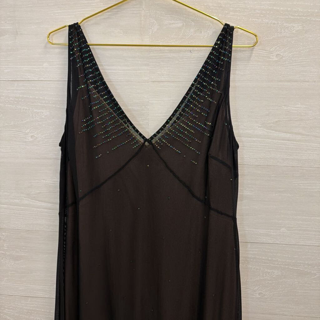 Amanda Smith Black Embellished Detail Sleeveless Dress 14