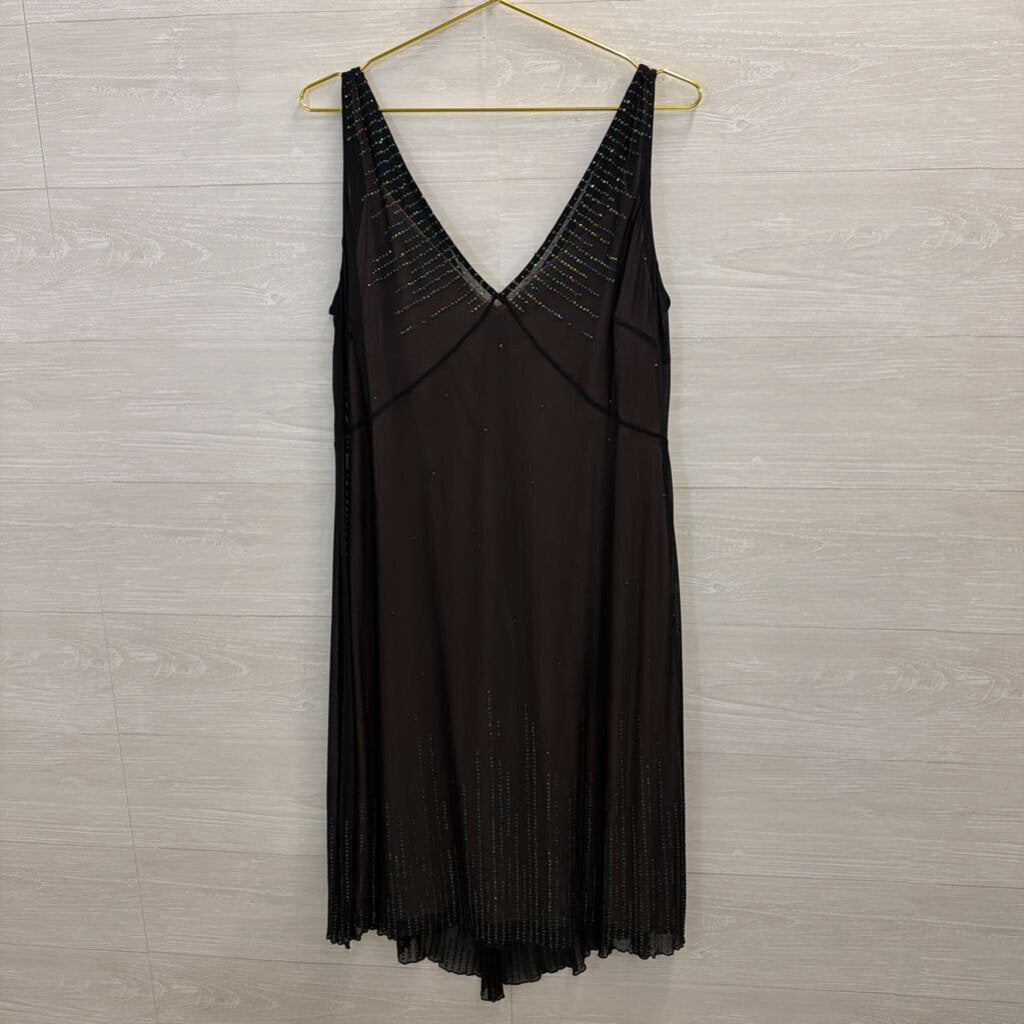 Amanda Smith Black Embellished Detail Sleeveless Dress 14
