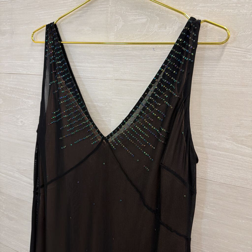 Amanda Smith Black Embellished Detail Sleeveless Dress 14