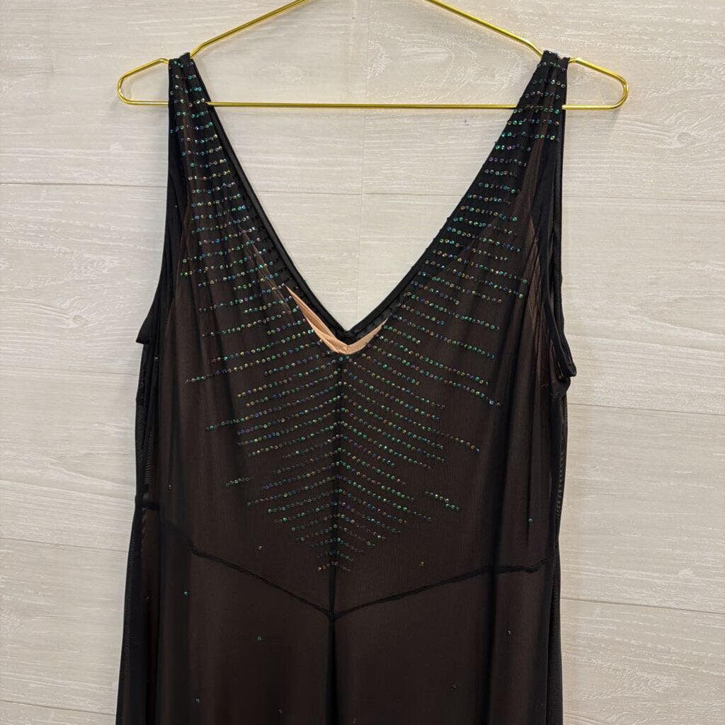 Amanda Smith Black Embellished Detail Sleeveless Dress 14